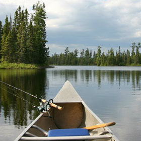 Learn about fishing canoes, and get canoe fishing tips