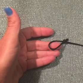 Learn how to tie the perfection loop knot in four simple steps.