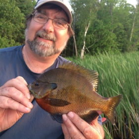 Fishing fo sunfish with a slip bobber